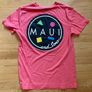 Maui & Sons Neon Cookie Logo T-shirt